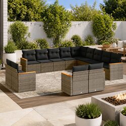 Specifications for 13 Piece Garden Sofa Set in Grey