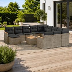 Specifications of 13 Piece Garden Sofa Set with Cushions