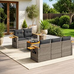 Specifications of 6 Piece Garden Sofa Set with Storage