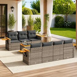 8-Piece Modular Garden Sofa Set: Specs and Features