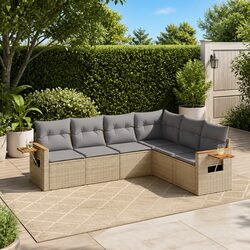 Specifications of 6 Piece Garden Sofa Set in Beige