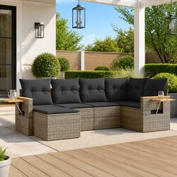 Specifications of the Grey Outdoor Sofa Set – 6 Pieces