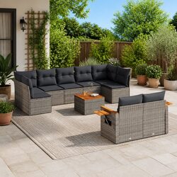 Specifications of 10-Piece Modular Garden Sofa Set