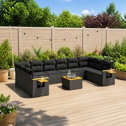 Specifications of 11 Piece Garden Sofa Set with Cushions