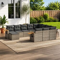 Specifications of 11 Piece Outdoor Garden Sofa Set in Grey