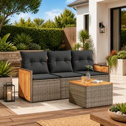 4 Piece Garden Sofa Set Specifications and Features