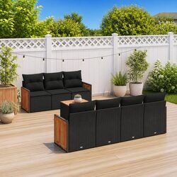 Detailed Specifications of 8-Piece Outdoor Sofa Set