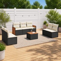 Specifications for 8 Piece Garden Sofa Set with Storage