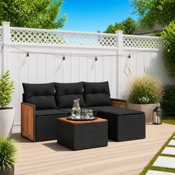 5 Piece Garden Sofa Set: Modular Outdoor Furniture