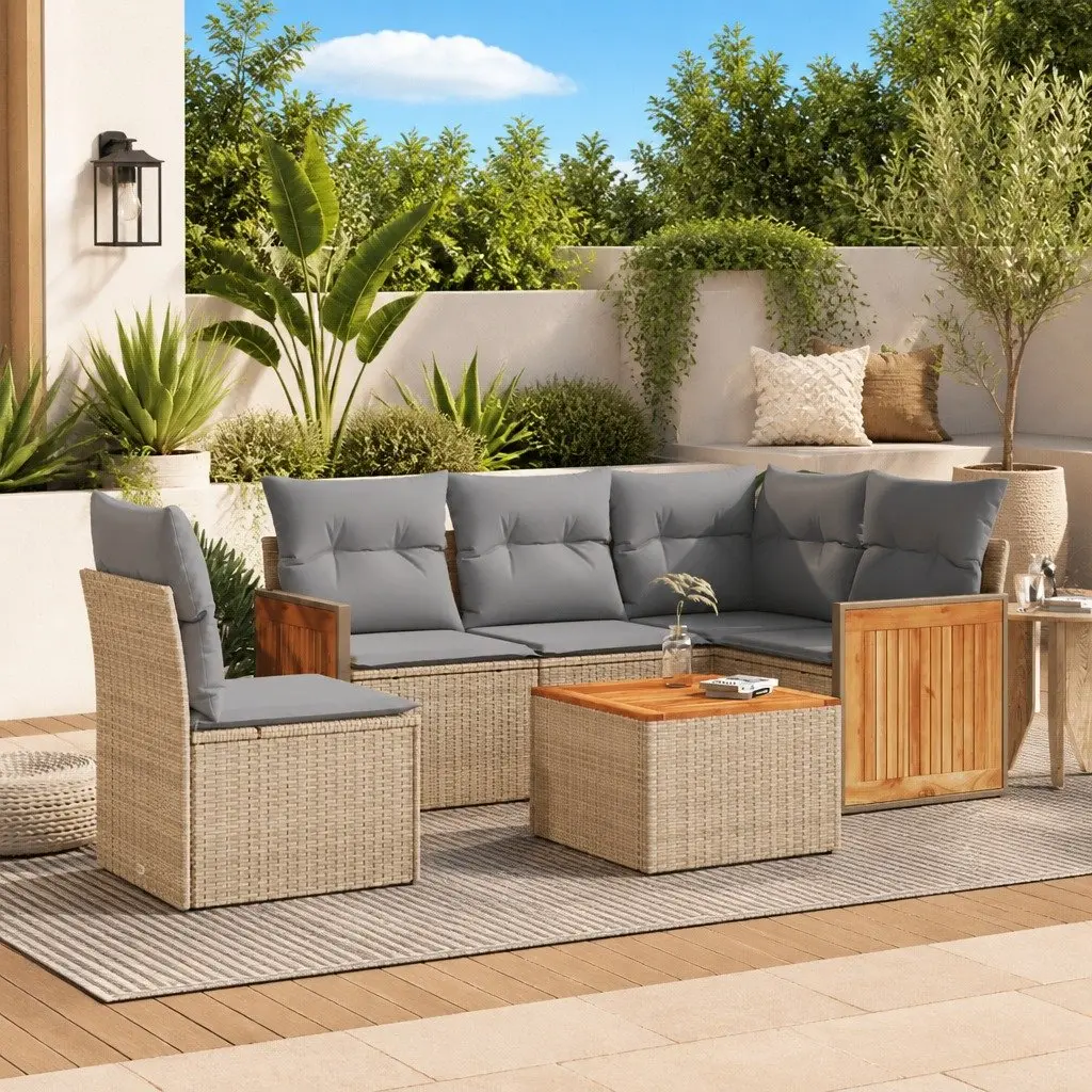 6-Piece Outdoor Garden Sofa Set