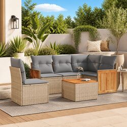 Specifications of 6-Piece Outdoor Garden Sofa Set