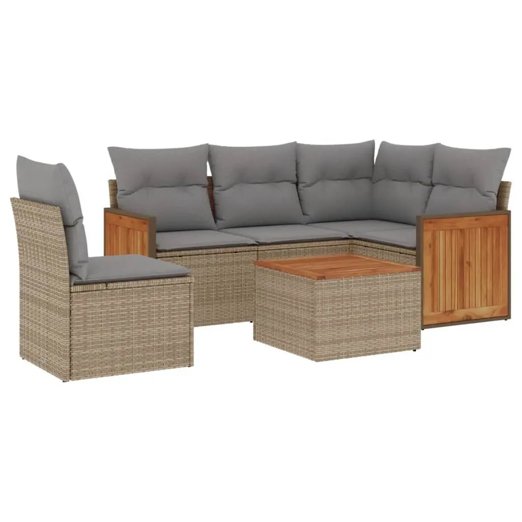 6-Piece Outdoor Garden Sofa Set
