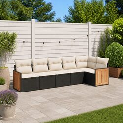 6 Piece Garden Sofa Set - Dimensions and Materials Detailed
