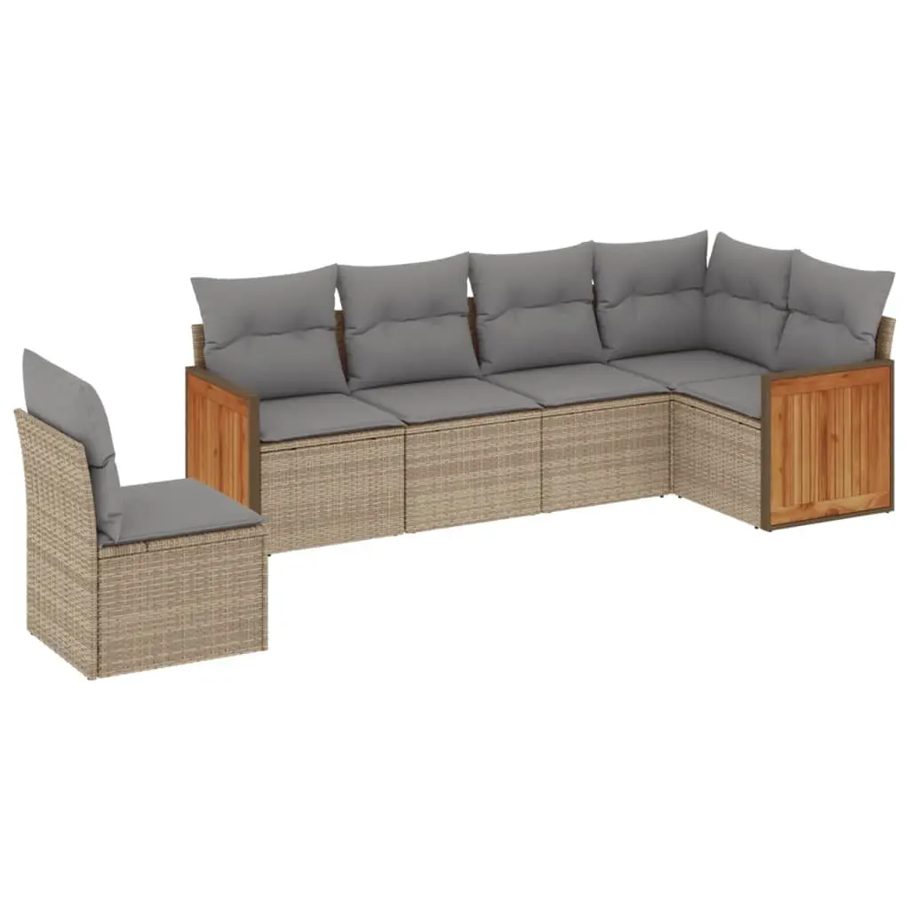6-Piece Modular Garden Sofa Set