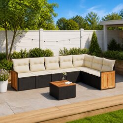 8-Piece Modular Outdoor Garden Sofa Set Specifications