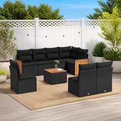 9-Piece Outdoor Sofa Set with Durable Materials and Design
