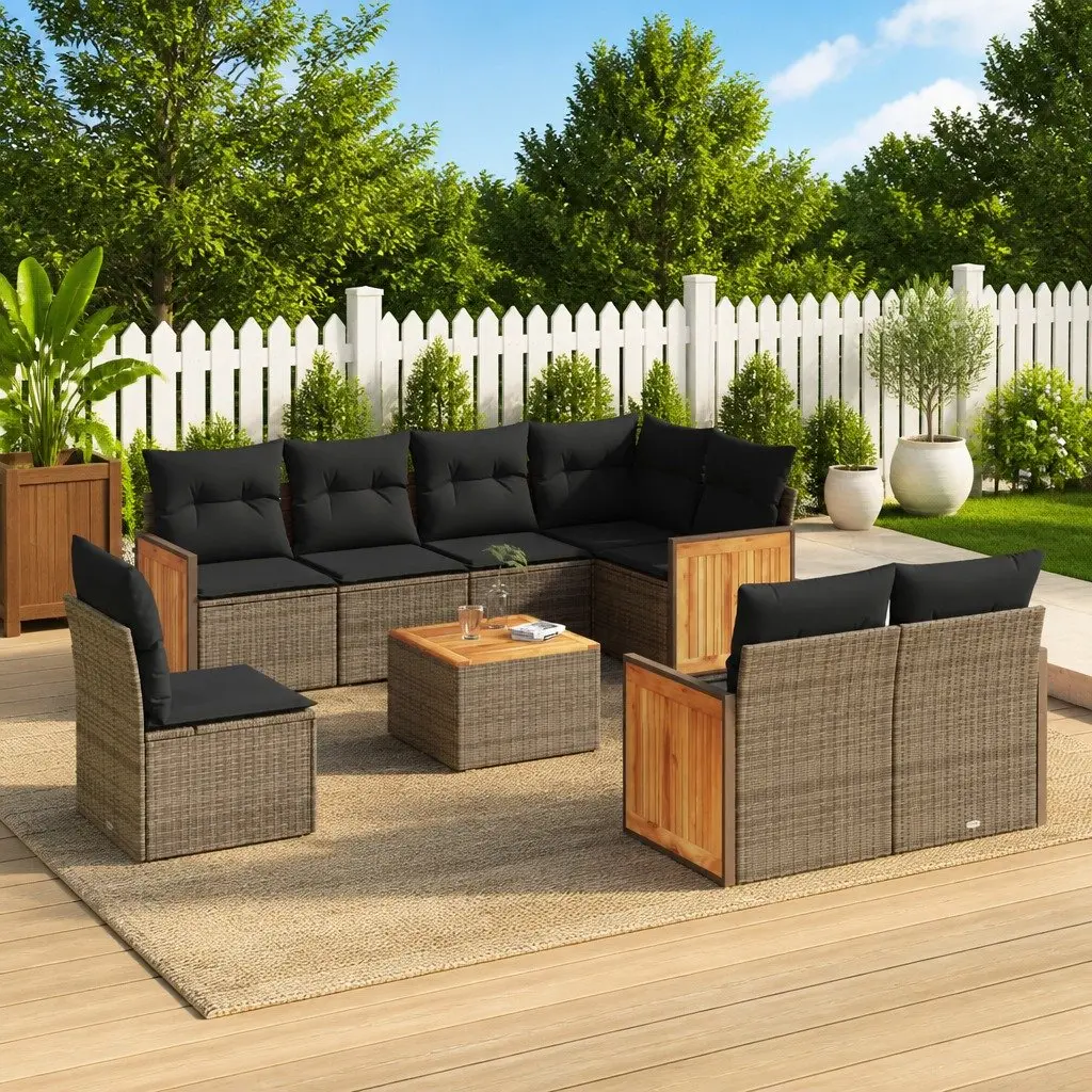 9-Piece Modular Outdoor Sofa Set