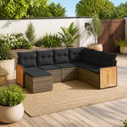 Specifications of 7-Piece Grey Modular Sofa Set