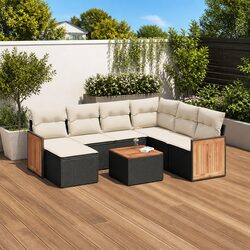 Specifications of 8-Piece Garden Sofa Set with Cushions