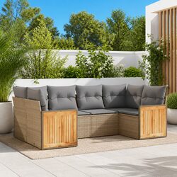 Specifications of Beige 6 Piece Garden Sofa Set