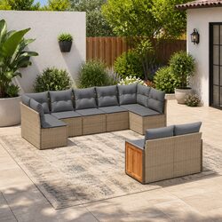 Specifications of the 9 Piece Garden Sofa Set