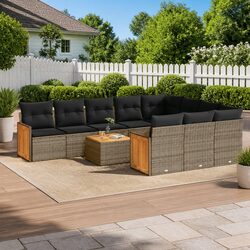 Specifications of 11-Piece Garden Sofa Set with Cushions