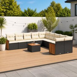 Specifications of 11-Piece Black Outdoor Sofa Set