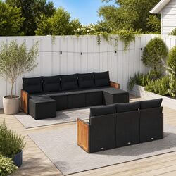 Garden Sofa Set: 10-Piece Modular Furniture Specs