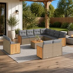 Specifications of 12-Piece Outdoor Furniture Set - Beige