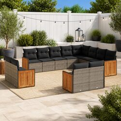 Specifications of the 12-Piece Grey Outdoor Sofa Set