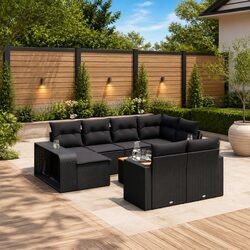 Specifications of Black Poly Rattan 11-Piece Sofa Set
