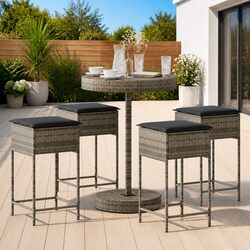 5 Piece Garden Bar Set: Dimensions and Details
