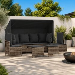 Specifications of the 5 Piece Grey Garden Sofa Set