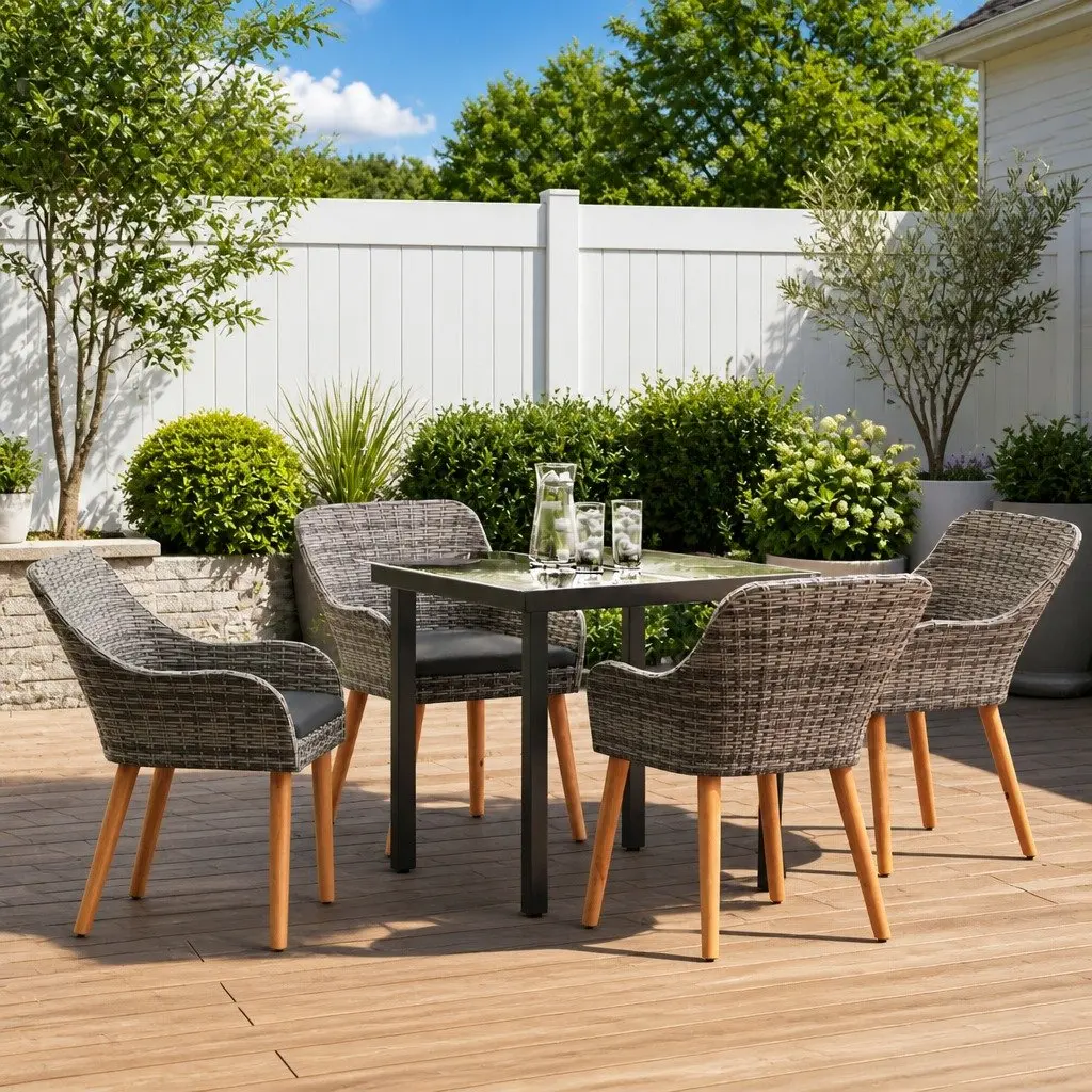 5-Piece Outdoor Garden Dining Set