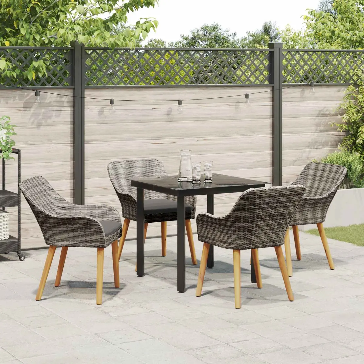 5-Piece Outdoor Garden Dining Set