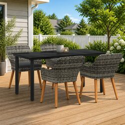 5-Piece Garden Dining Set: Dimensions and Features