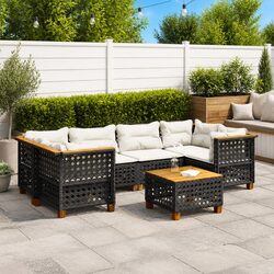 Specifications of 7 Piece Outdoor Sofa Set with Cushions