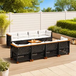 Specifications of 9 Piece Outdoor Sofa Set with Acacia Wood