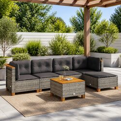 Specifications of a 6-Piece Outdoor Garden Sofa Set