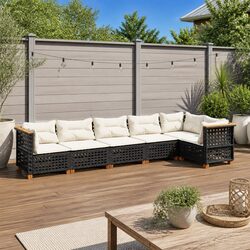 Garden Sofa Set: 6-Piece Modular Outdoor Furniture
