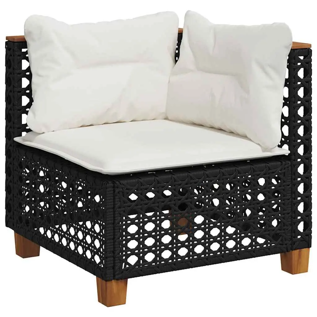 7 Piece Garden Sofa Set Outdoor Patio Furniture Black