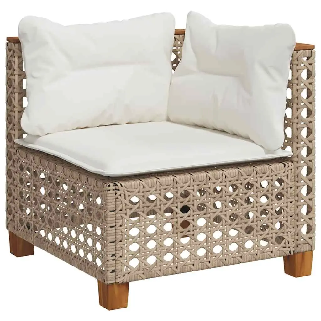 Outdoor Garden Sofa Set 9 Piece Modular Patio Furniture Beige