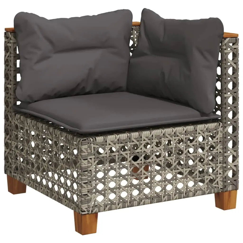 Outdoor Sofa Set 9 Piece Garden Furniture Patio Seating Grey