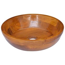 Specifications of Solid Teak Wood Basin Sink, 40cm