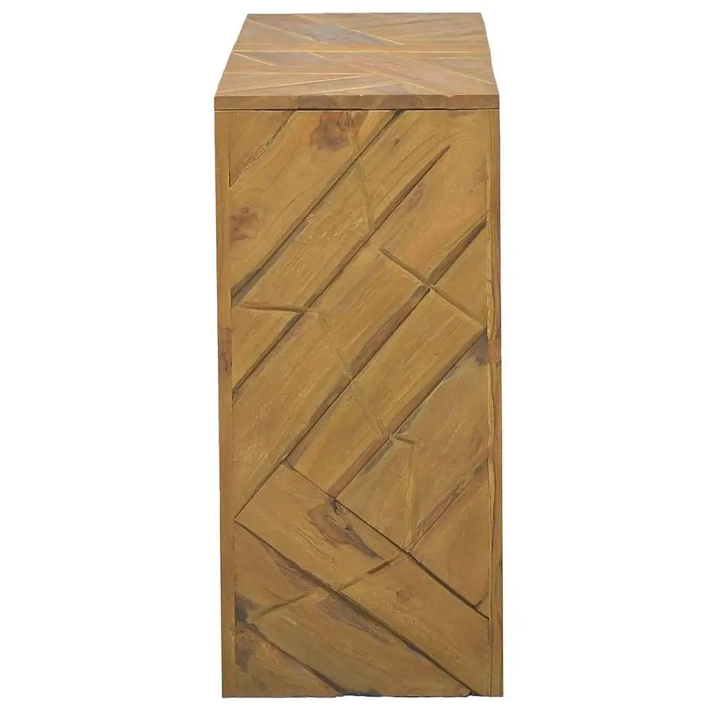 Console Table Living Room 110x35x75cm Teak Wood Accent Sideboard