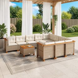 Specifications of 11 Piece Outdoor Sofa Set with Cushions