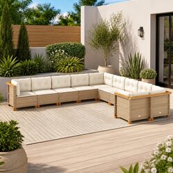 Specifications of the 10-Piece Modular Garden Sofa Set