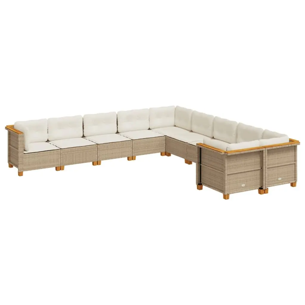 10-Piece Modular Garden Sofa Set