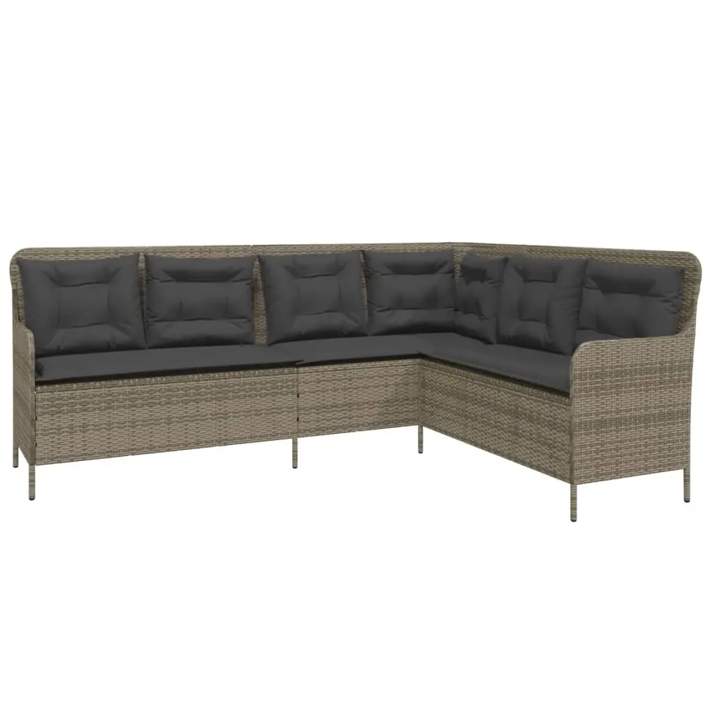 Garden Sofa Set 2 Piece with Adjustable Acacia Top
