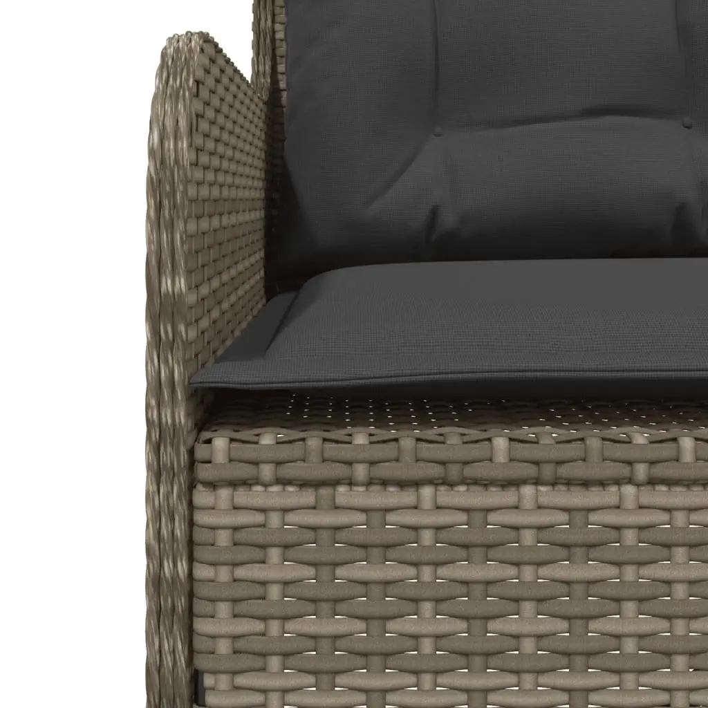 Garden Sofa Set 2 Piece with Adjustable Acacia Top